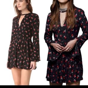 Free People Tegan Floral Printed Mini Dress